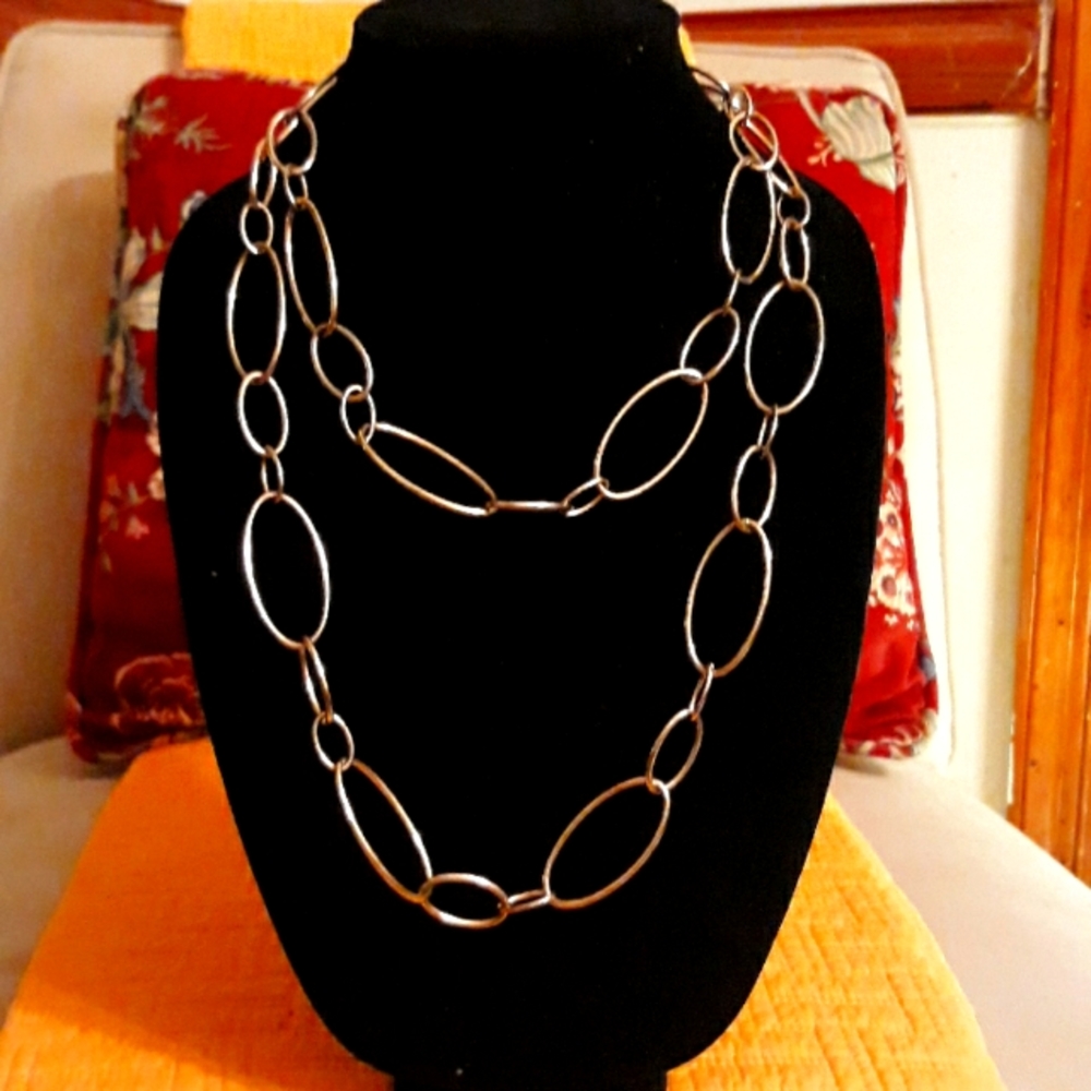 Chain-Chain-Chain Necklace